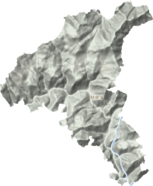 秋爐鄉地形圖