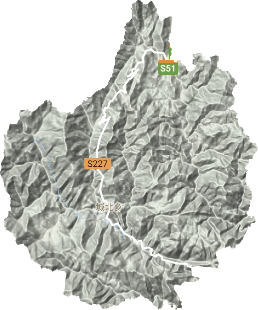 城北鄉地形圖