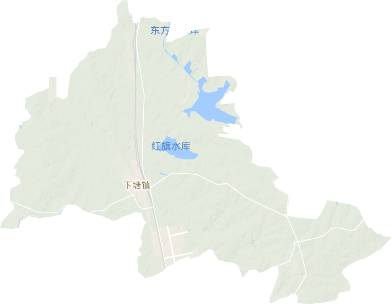 下塘鎮地形圖