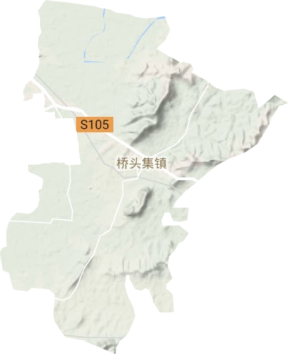 橋頭集鎮(zhèn)地形圖
