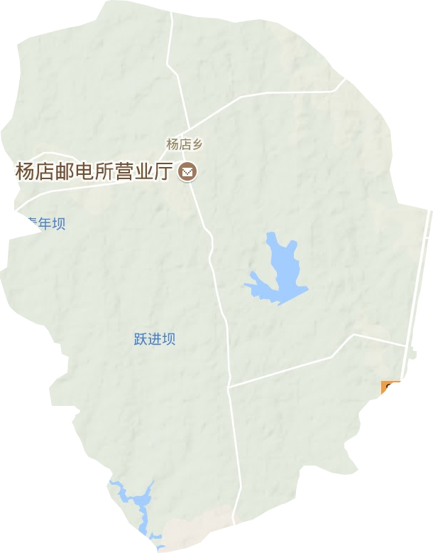 楊店鄉地形圖