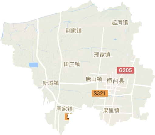 桓臺縣地形圖