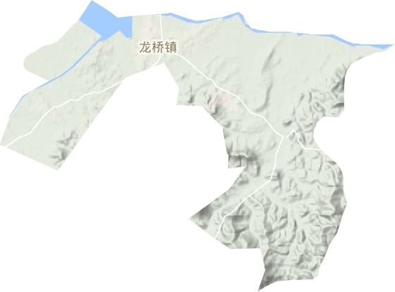 龍橋鎮地形圖