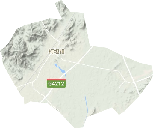 柯坦鎮地形圖