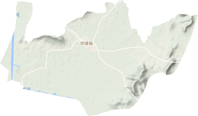 壩鎮鎮地形圖