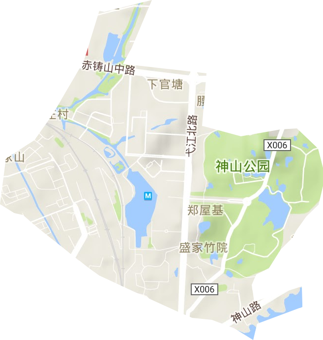 赭麓公共服務(wù)中心地形圖