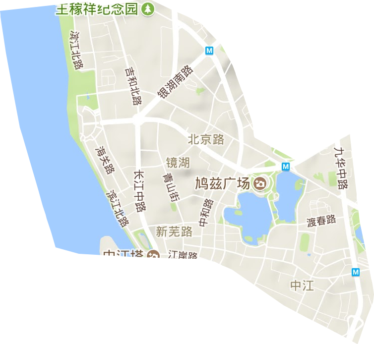 濱江公共服務中心地形圖