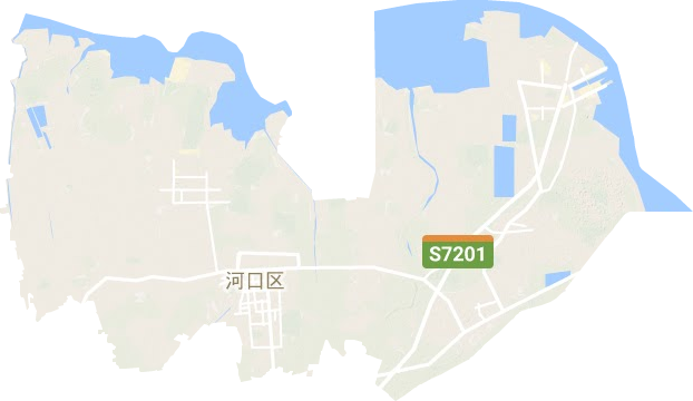 河口區(qū)地形圖