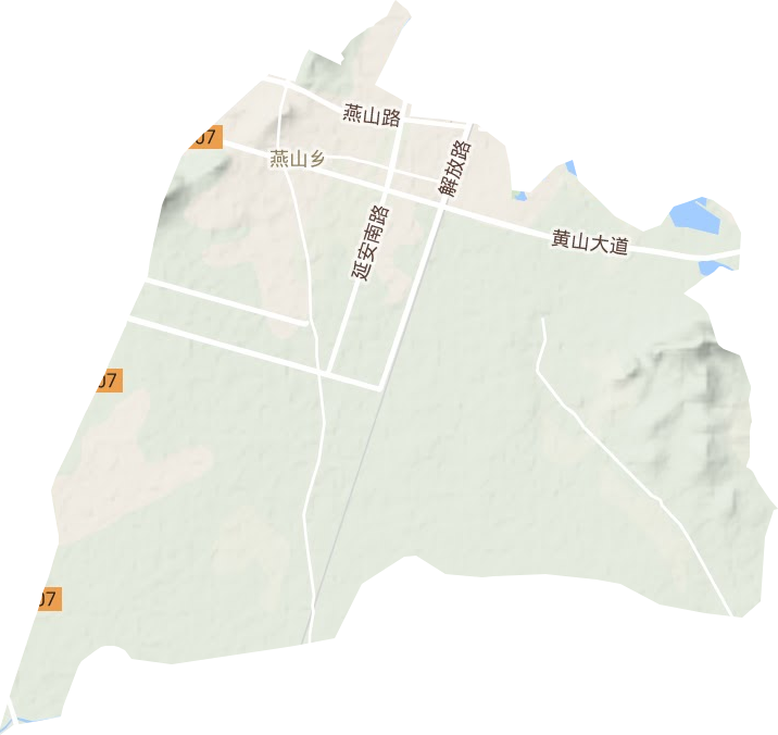 燕山鄉地形圖