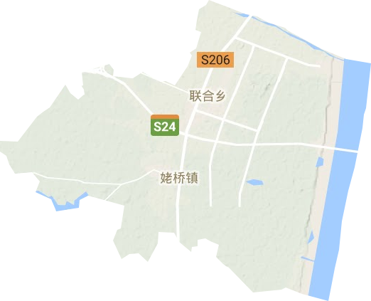 姥橋鎮地形圖