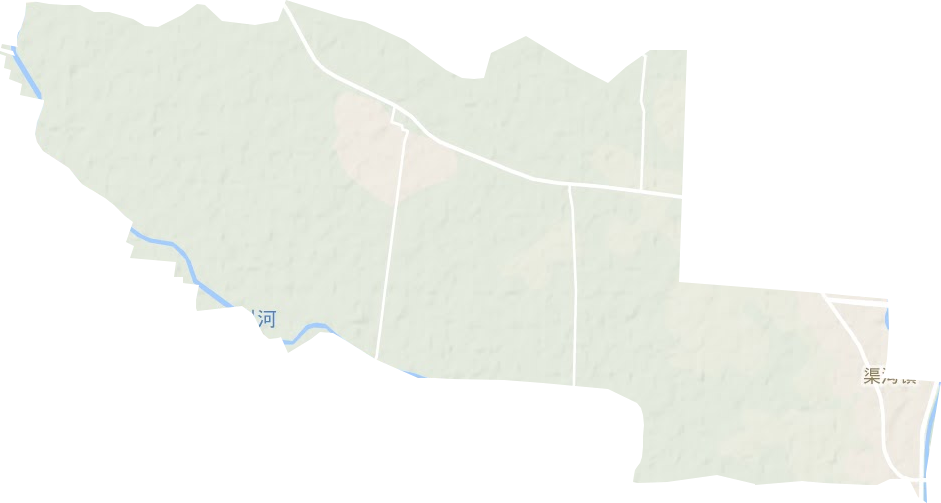 渠溝鎮地形圖