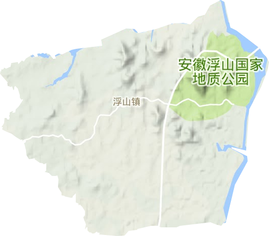 浮山鎮地形圖