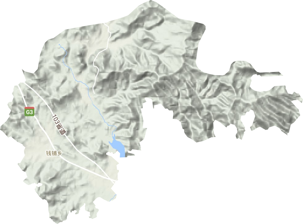 錢鋪鄉(xiāng)地形圖