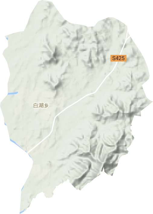 白湖鄉(xiāng)地形圖