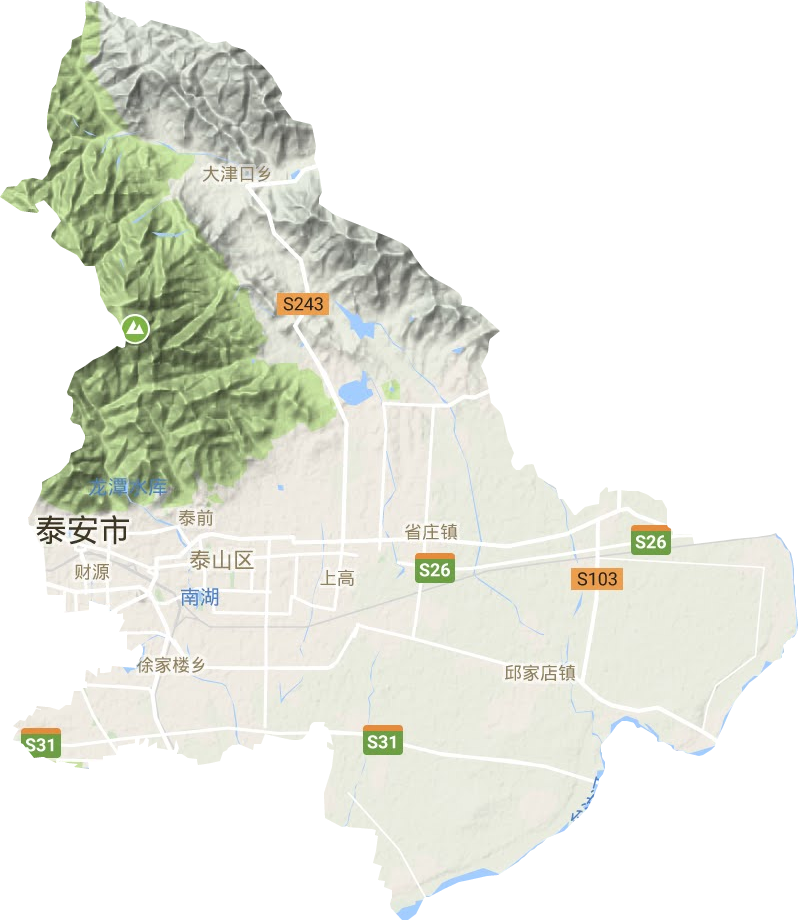泰山區地形圖