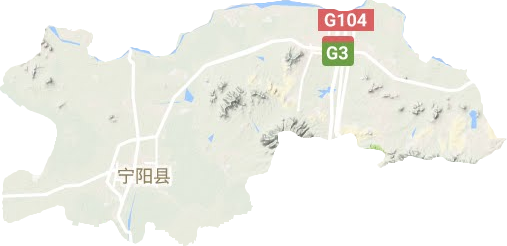 寧陽縣地形圖