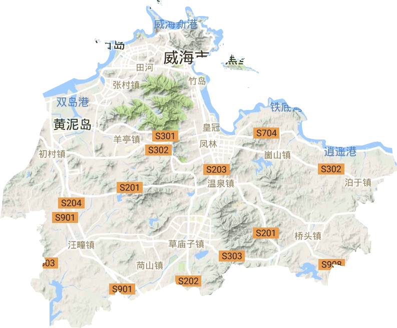 環翠區地形圖
