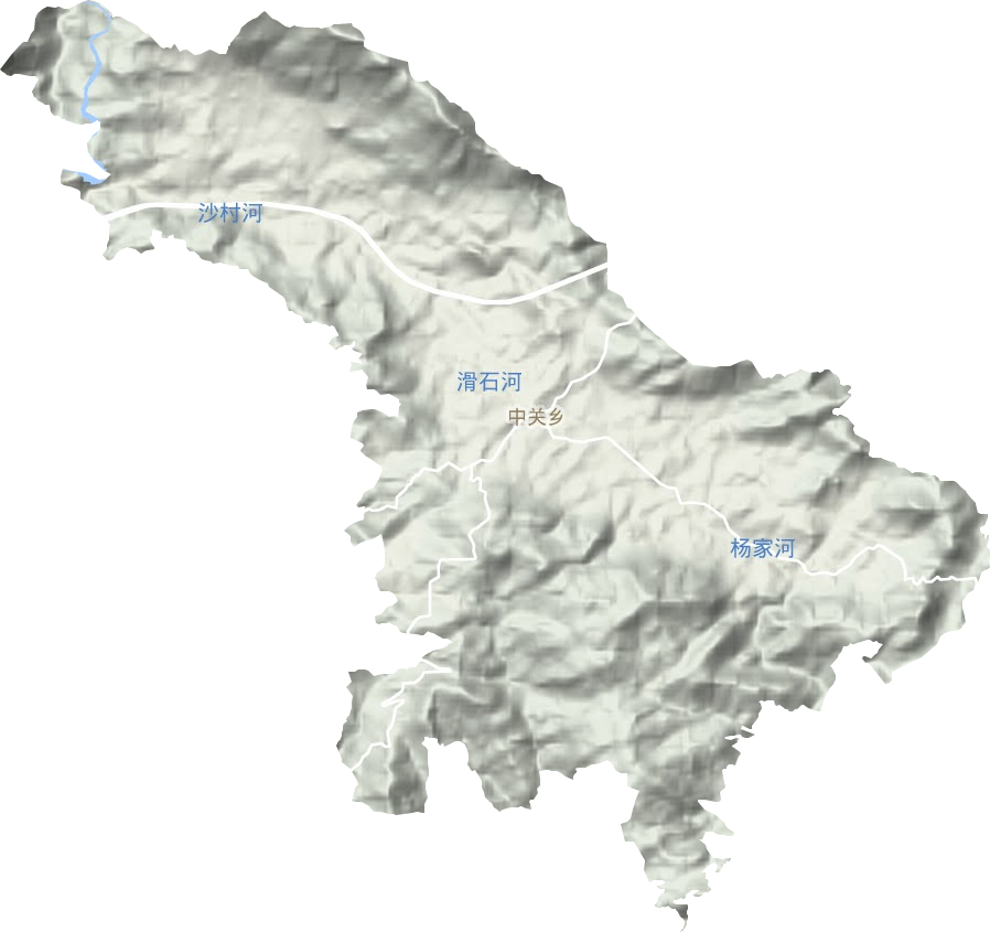 中關(guān)鄉(xiāng)地形圖