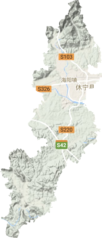 海陽鎮(zhèn)地形圖