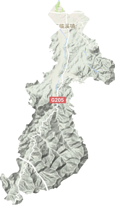 東臨溪鎮(zhèn)地形圖