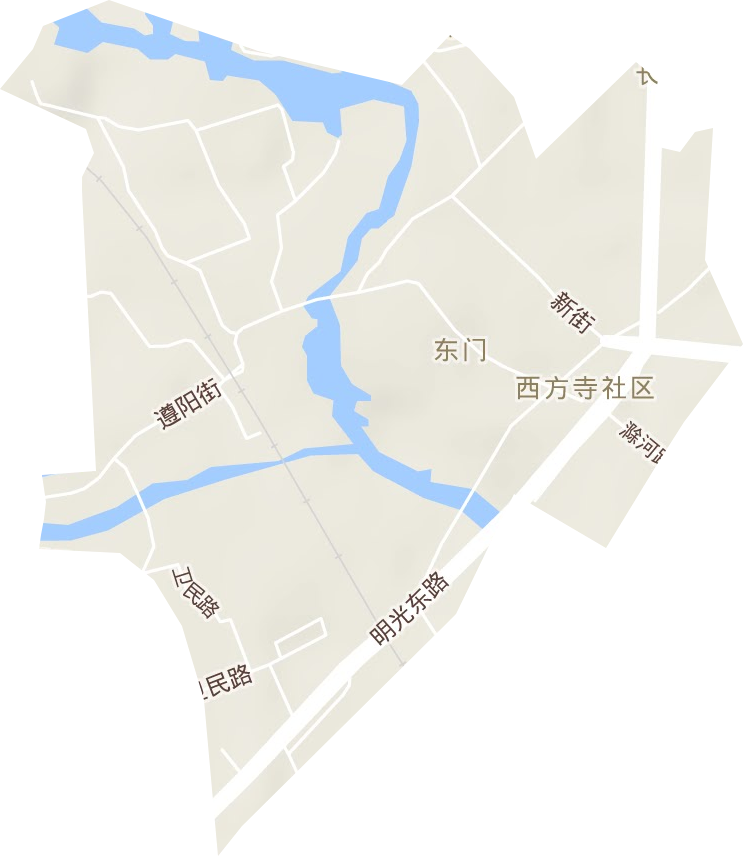 東門街道地形圖