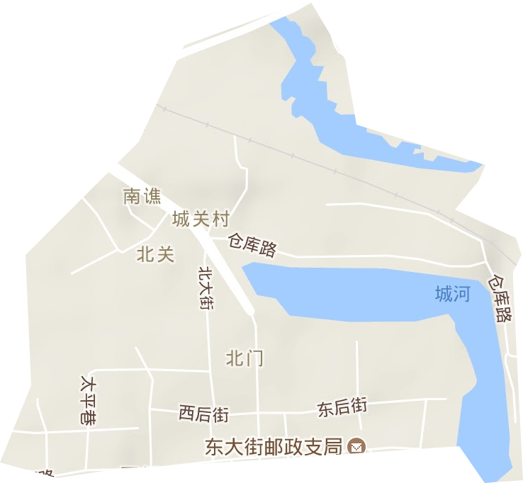 北門街道地形圖