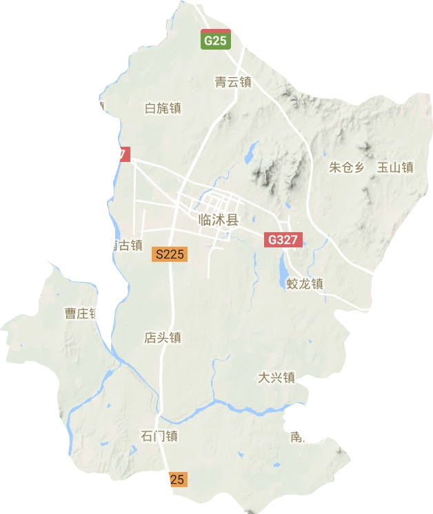 臨沭縣地形圖