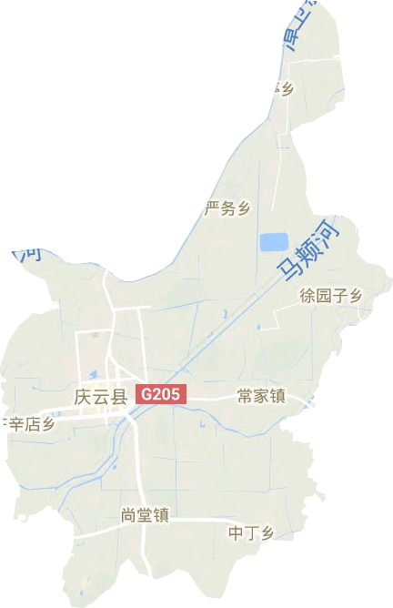 慶云縣地形圖