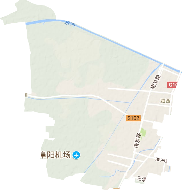 潁西街道地形圖