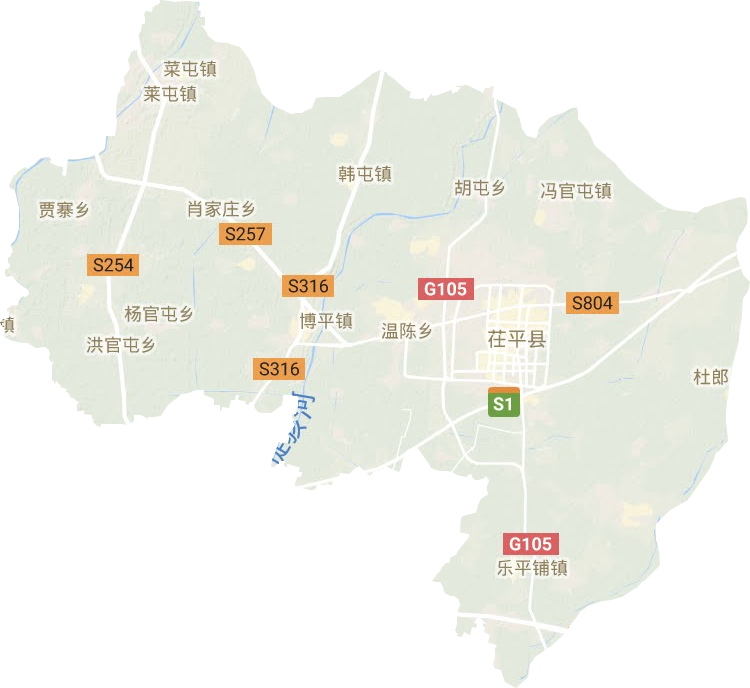 茌平縣地形圖