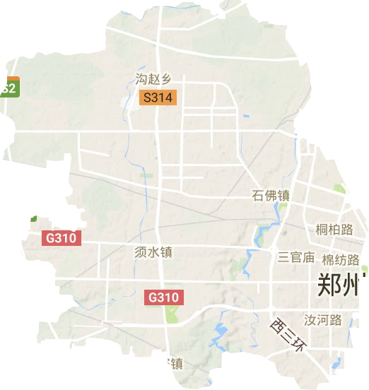 中原區(qū)地形圖