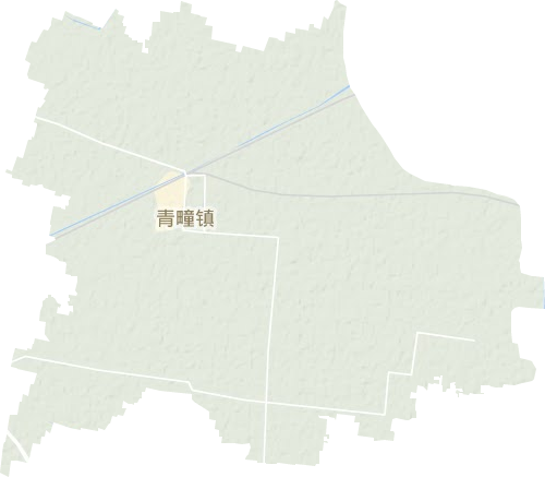 青町鎮地形圖