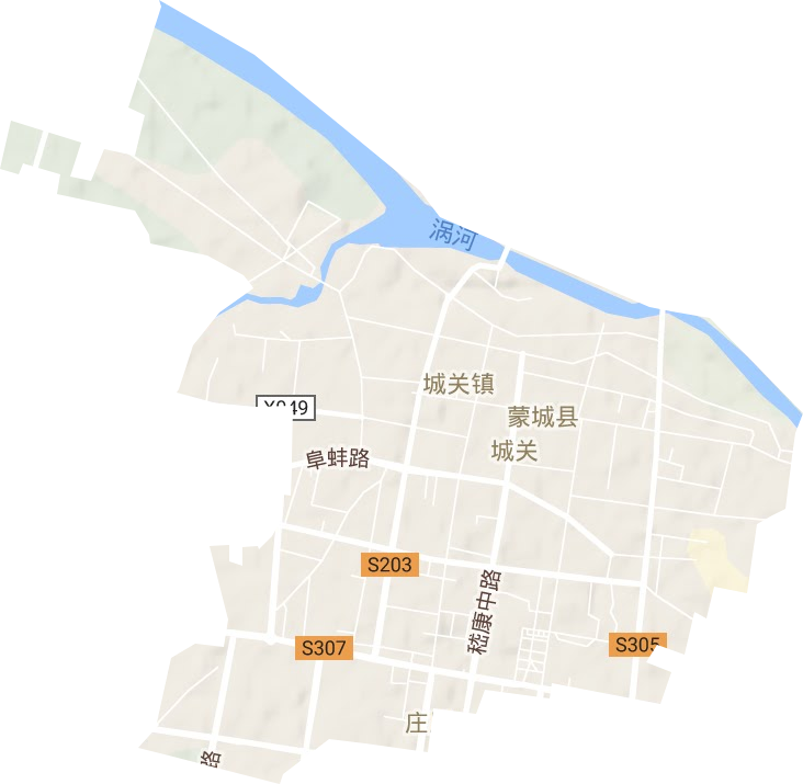 城關(guān)鎮(zhèn)地形圖