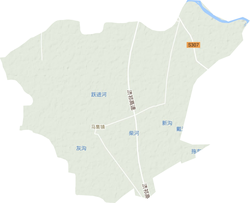 馬集鎮(zhèn)地形圖