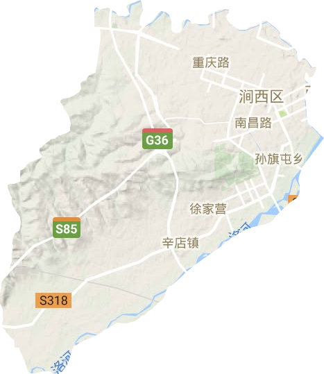 澗西區地形圖