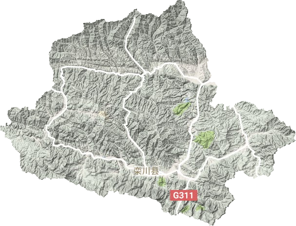 欒川縣地形圖