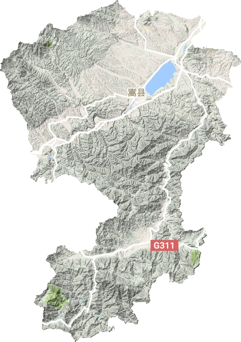 嵩縣地形圖