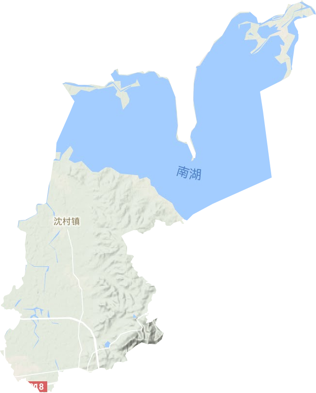 沈村鎮地形圖