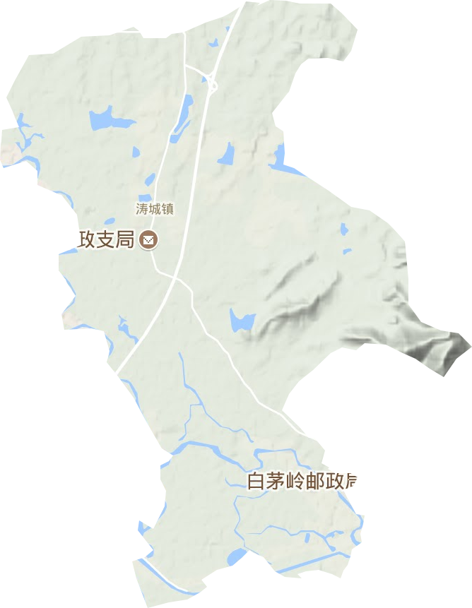 濤城鎮地形圖