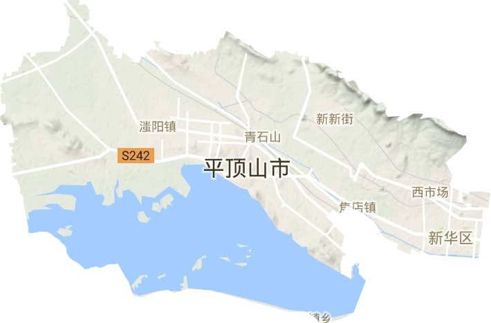 新華區地形圖