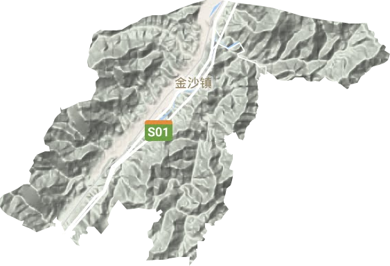金沙鎮地形圖