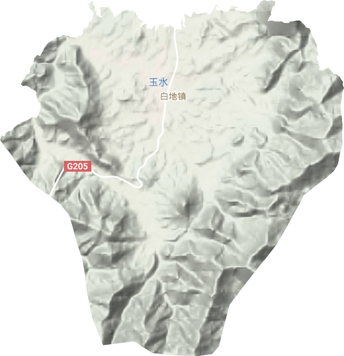 白地鎮地形圖