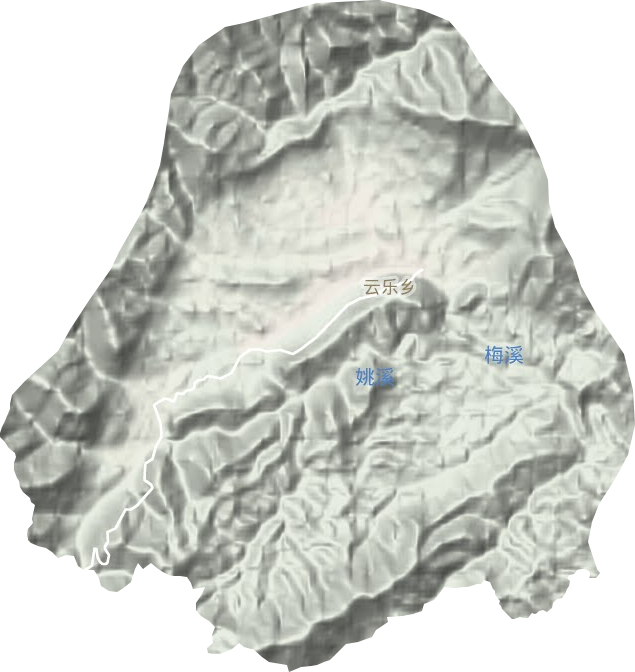 云樂鄉(xiāng)地形圖