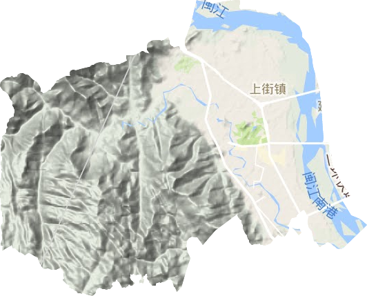上街鎮地形圖