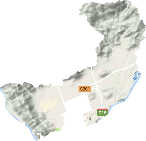 敖江鎮(zhèn)地形圖