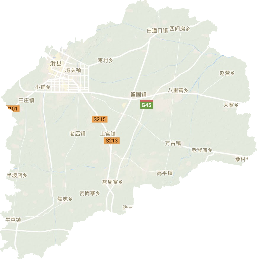 滑縣地形圖