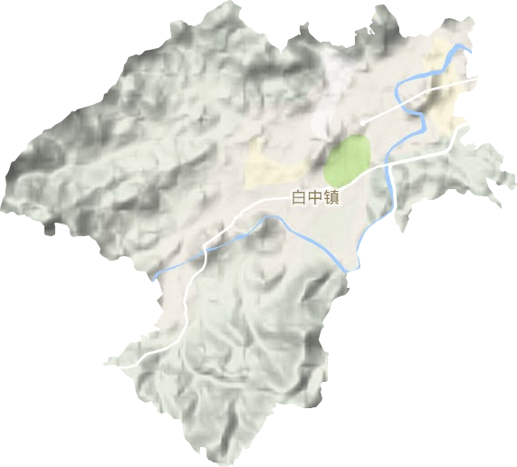 白中鎮地形圖