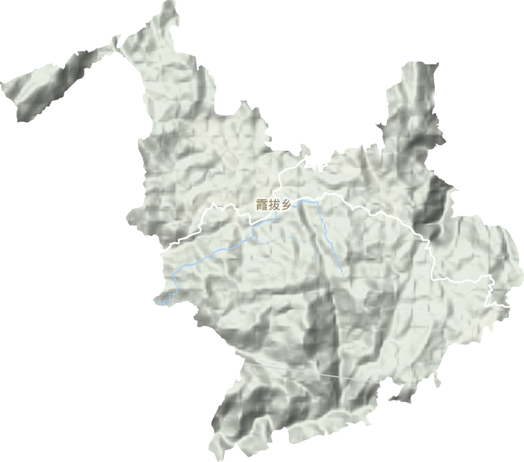 霞拔鄉地形圖