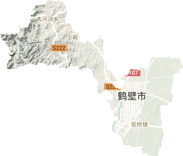 淇濱區地形圖