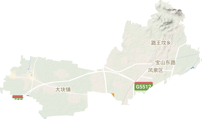 鳳泉區(qū)地形圖